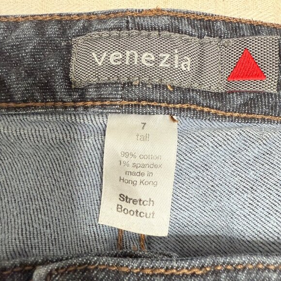 Venezia Womens Size 7 Tall Stretch Bootcut Denim Jeans - Picture 3 of 9